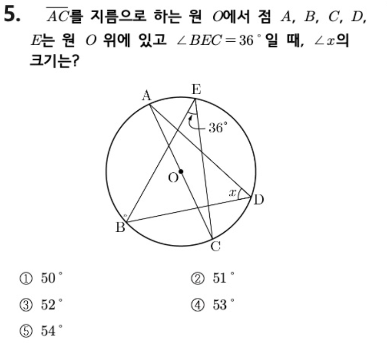내신기출 문제5번