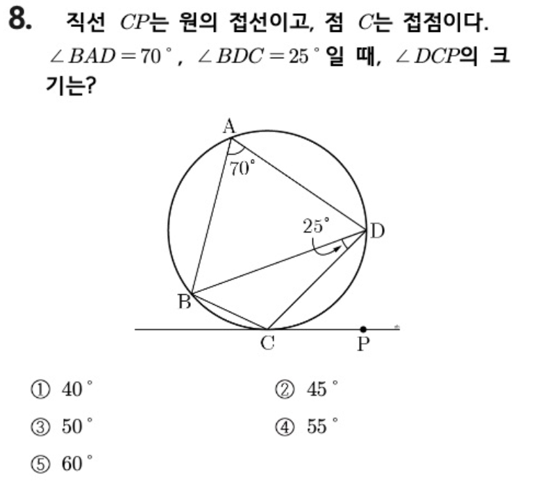 내신기출 문제8번
