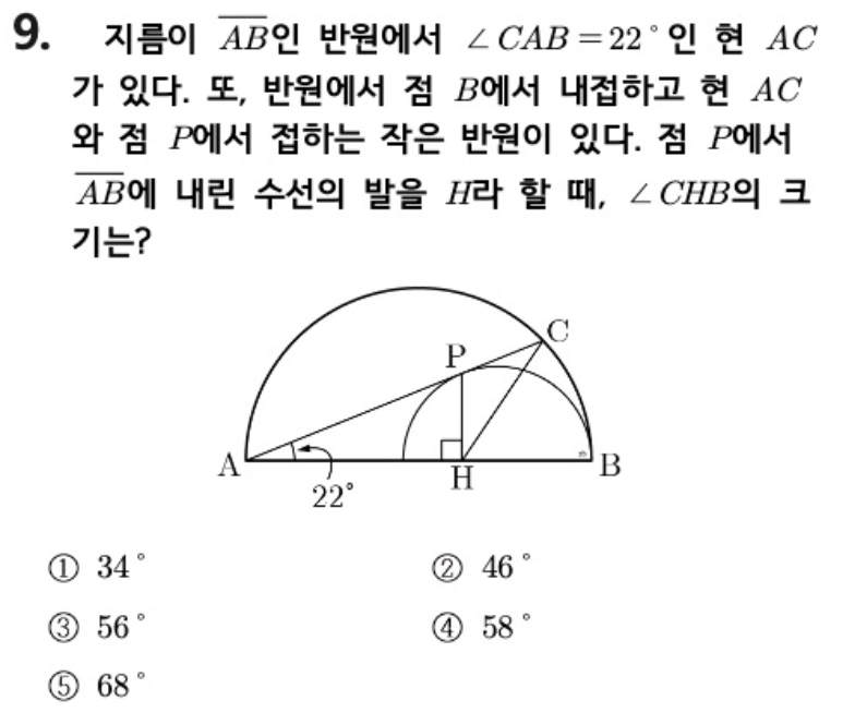 내신기출 문제9번