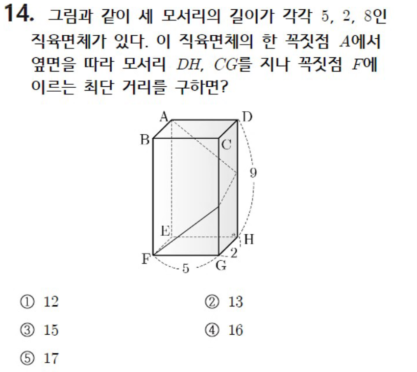 내신기출 문제14번