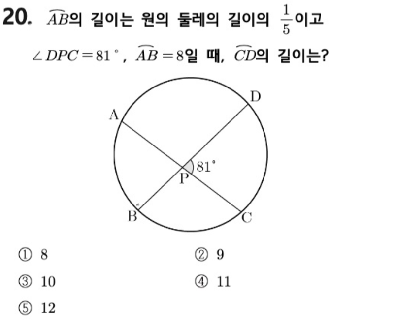 내신기출 문제20번