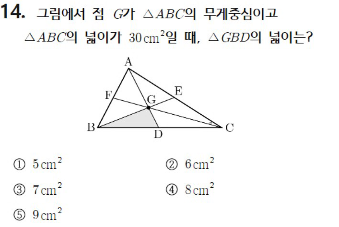 내신기출 문제14번