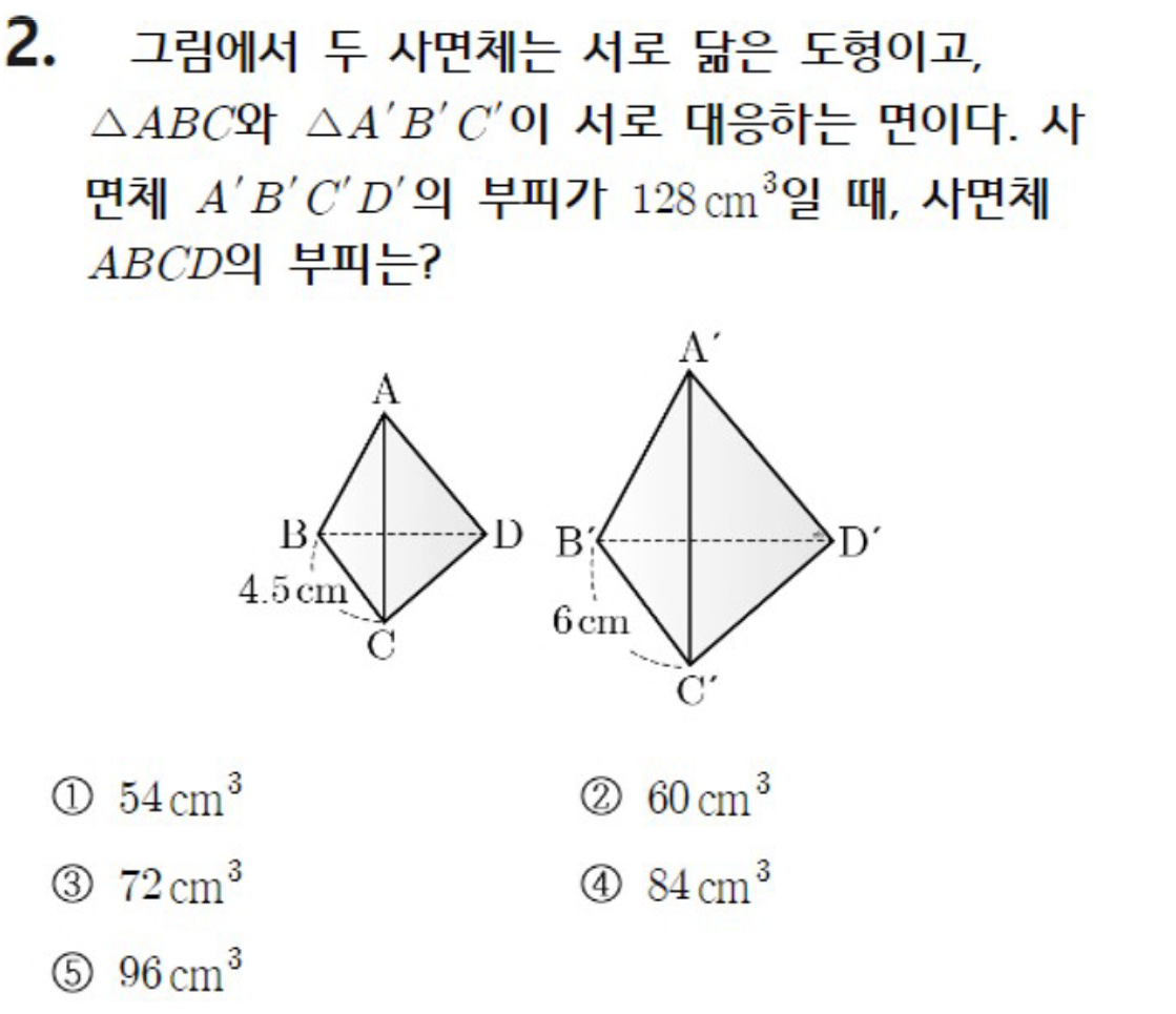 내신기출 문제2번