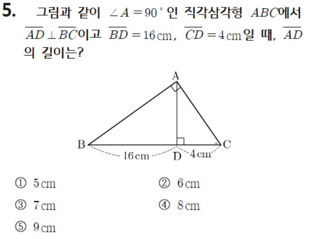 내신기출 문제5번