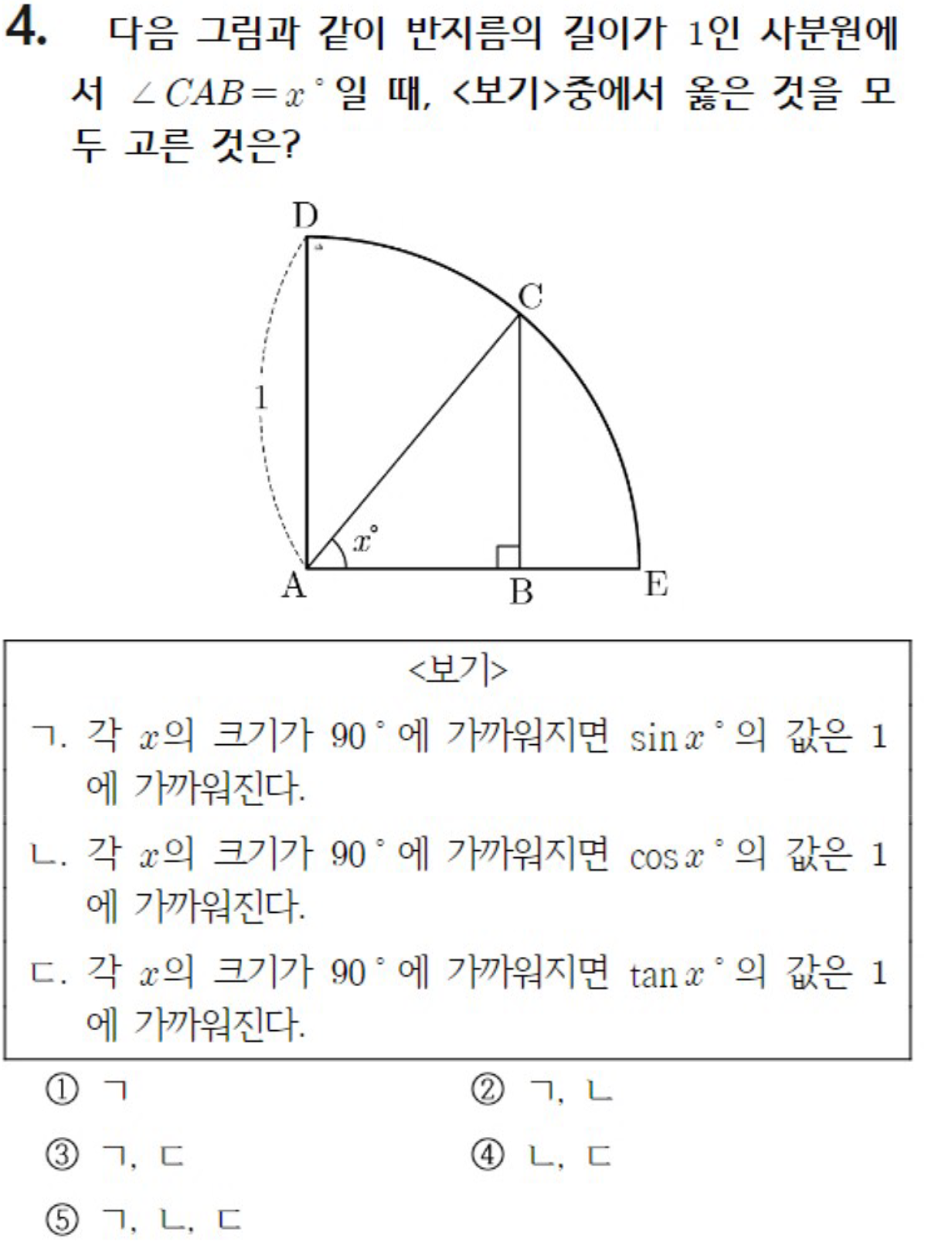 내신기출 문제4번