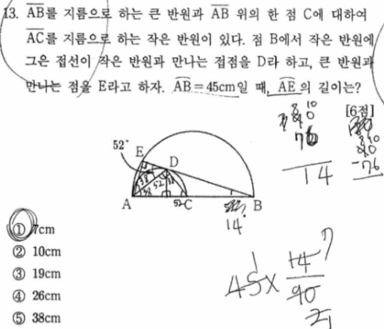 내신기출 문제13번
