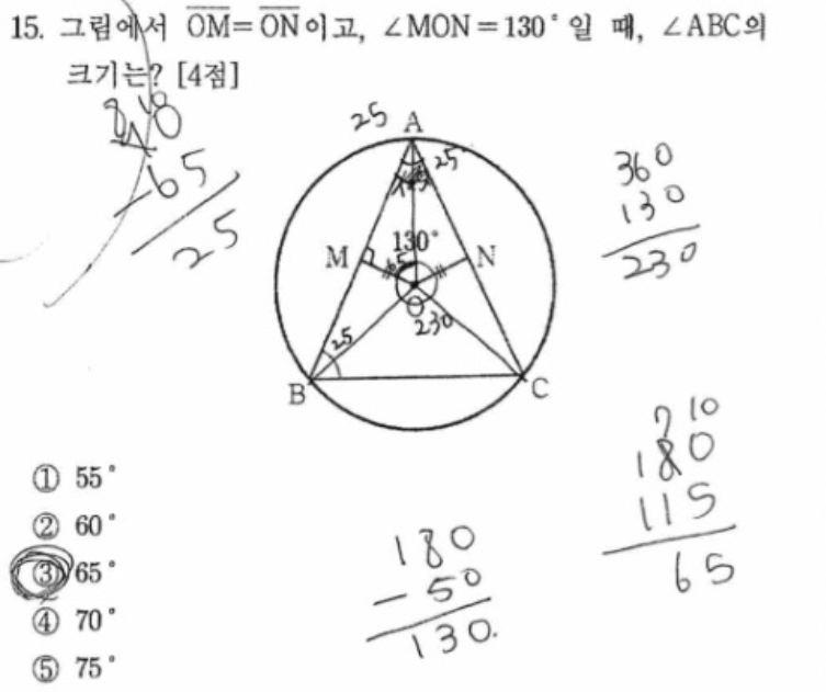 내신기출 문제15번