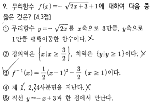 내신기출 문제9번