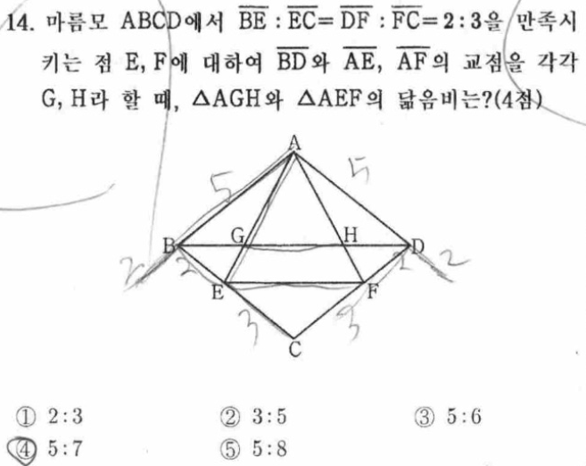 내신기출 문제14번