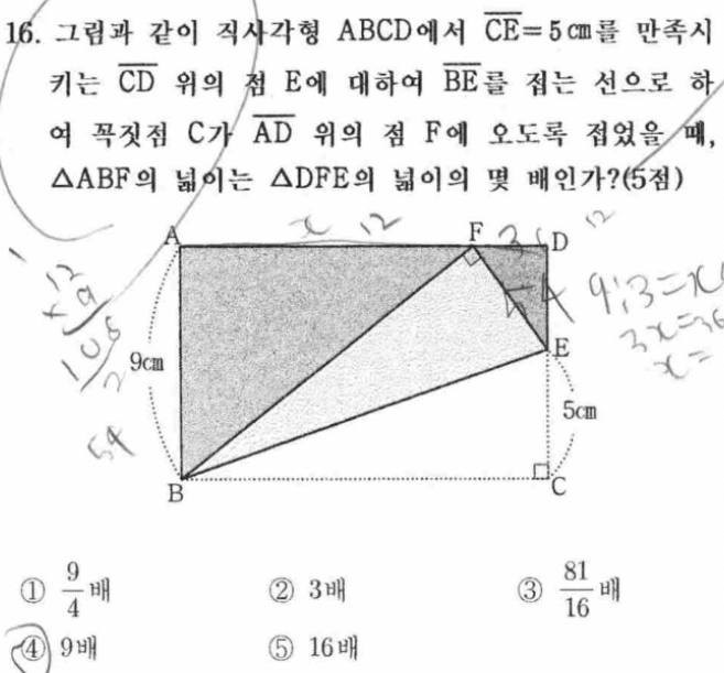 내신기출 문제16번