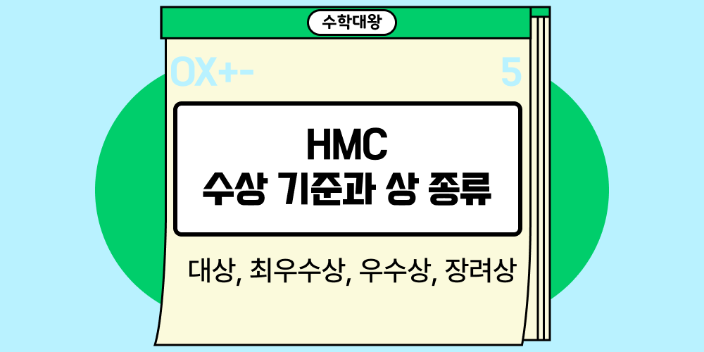 HMC 해법수학경시대회 수상 기준과 상 종류